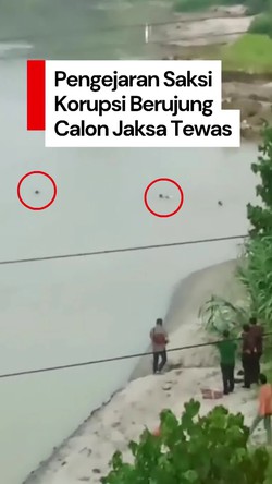 Video: Calon Jaksa di Sumut Tewas Tenggelam saat Kejar Saksi Korupsi