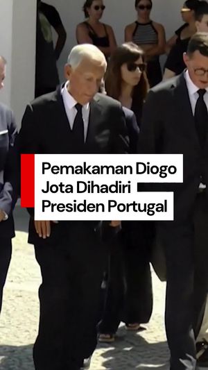 Video: Presiden Portugal Hadiri Pemakaman Diogo Jota