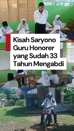 Video: Kisah Saryono, Guru yang Sudah Mengajar 33 Tahun Ditemani Motor Tua