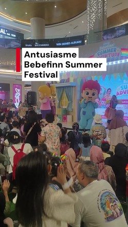 Video: Anak-anak Antusias Banget Bisa Ketemu Bareng Bebefinn di TSM Cibubur