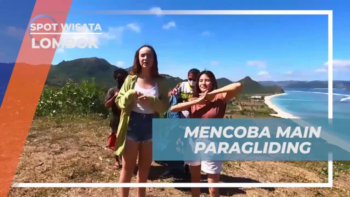 Mencoba Serunya Main Paragliding di Bukit Torok Lombok  