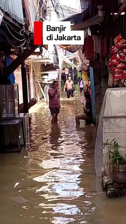 Video: Banjir Rendam 51 RT di Jakarta, Ada yang Capai 3 Meter
