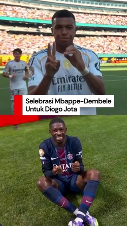 Video Mbappe & Dembele Mengenang Diogo Jota