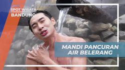 Merasakan Kenikmatan Mandi Pancuran Air Belerang di Kawah Rengganis Bandung  