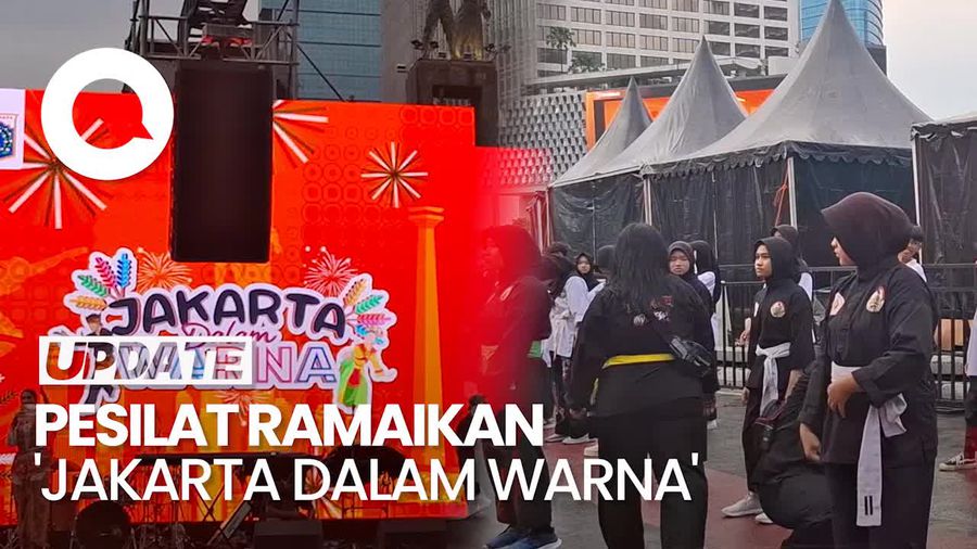 Video Ribuan Pesilat-Penari Ramaikan Jakarta Dalam Warna di HI