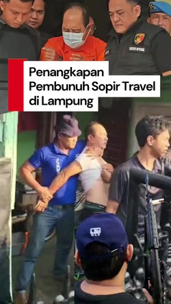 Video: Dar Der Dor! Momen Penangkapan Pembunuh Sopir Travel di Lampung