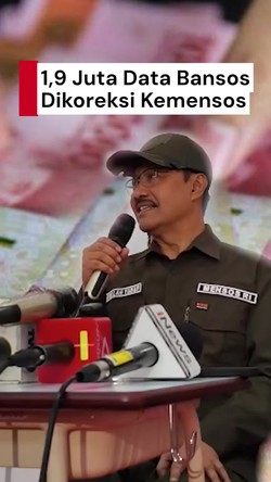 Video: Mensos Koreksi 1,9 Juta Data Penerima Bansos