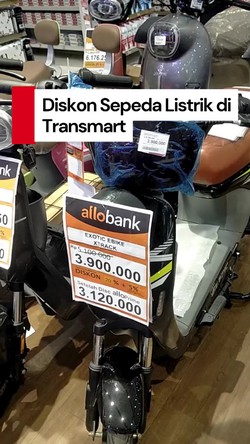 Video: Sepeda Listrik di Transmart Full Day Sale Cuma Rp 3 Jutaan!