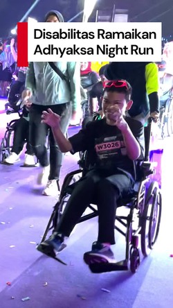 Video: Bahagianya Penyandang Disabilitas Ikut Adhyaksa Night Run 2025