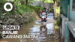 Video: Banjir di Cawang Jaktim Mulai Surut, Warga Bersih-bersih