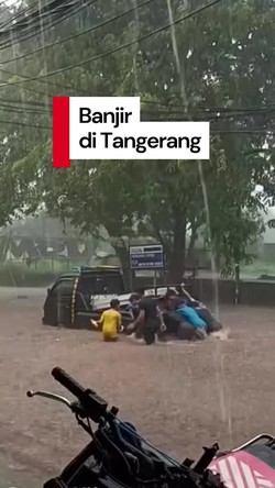 Video Banjir  Hantam Sejumlah Titik di Tangerang