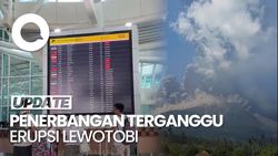 Video: Puluhan Penerbangan di Ngurah Rai Batal Imbas Erupsi Lewotobi