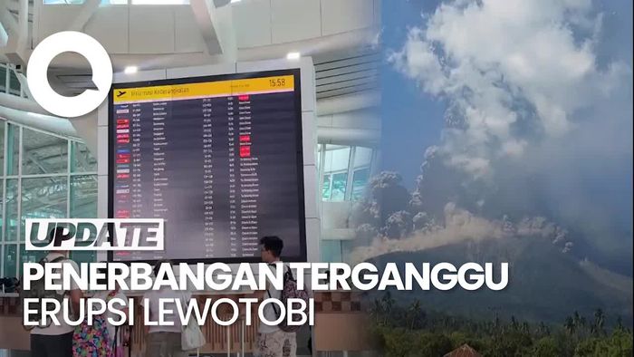 Video: Puluhan Penerbangan di Ngurah Rai Batal Imbas Erupsi Lewotobi