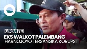 Video: Ekspresi Eks Walkot Palembang Harnojoyo Usai Jadi Tersangka Korupsi