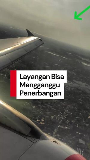 Video: Layangan Bikin 21 Penerbangan di Bandara Soetta Terganggu