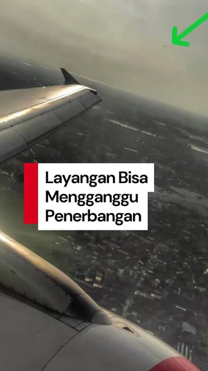 Video: Layangan Bikin 21 Penerbangan di Bandara Soetta Terganggu