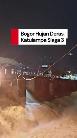Video Waspada Banjir! Bendung Katulampa Siaga 3 Malam Ini