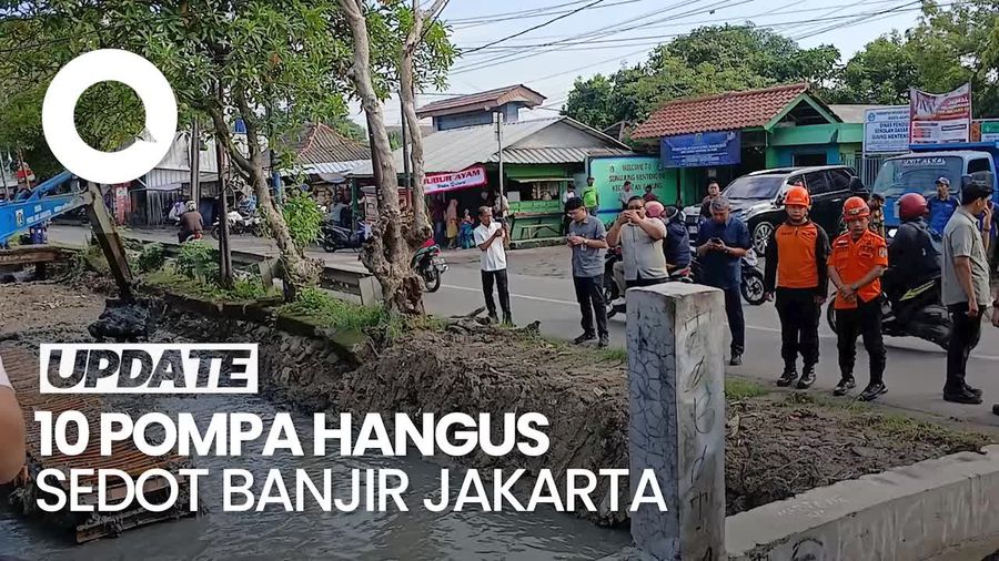 Video Jakarta Kebanjiran, 10 Pompa Pengendali Hangus Kerja Nonstop