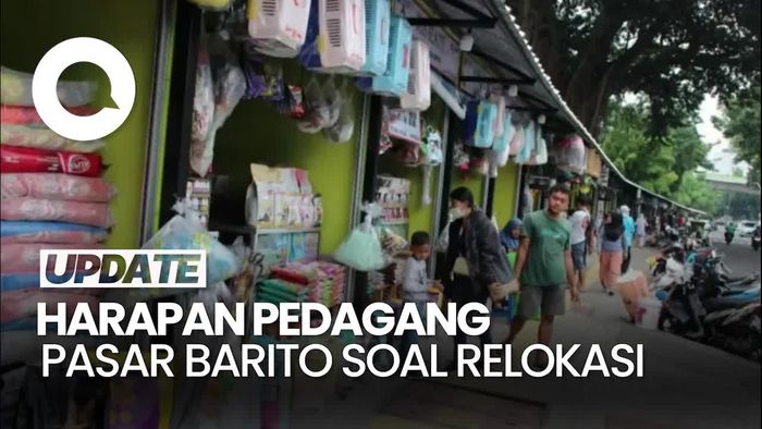 Video: Respons Pedagang Pasar Barito soal Rencana Direlokasi
