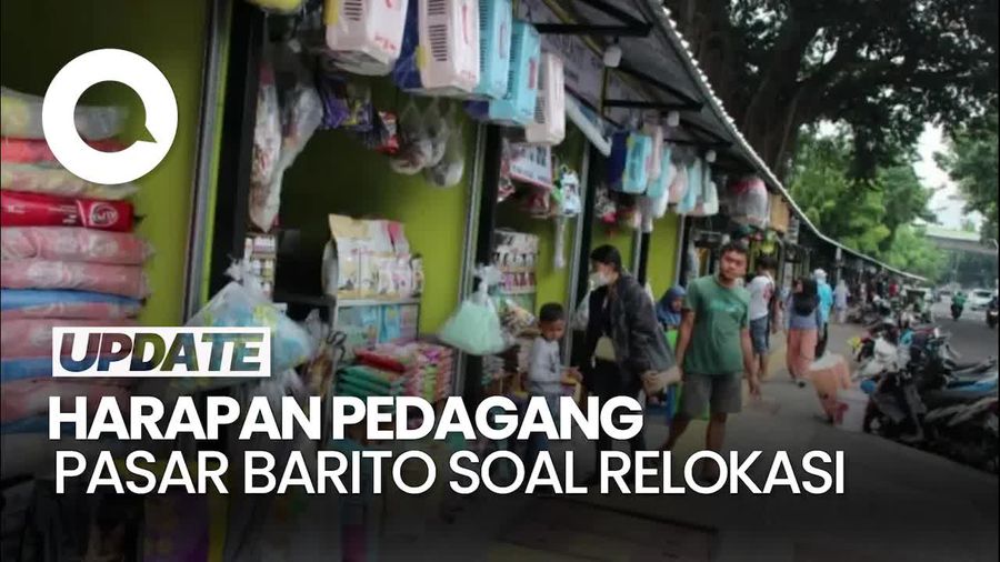 Video: Respons Pedagang Pasar Barito soal Rencana Direlokasi
