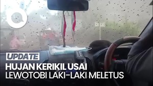 Video Desa Boru NTT Diserbu Kerikil Usai Lewotobi Laki-laki Meletus