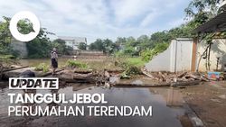 Video: Kondisi Lokasi Tanggul Jebol yang Terjang Perumahan Ciputat