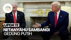 Video Donald Trump Sambut Langsung Netanyahu di Gedung Putih