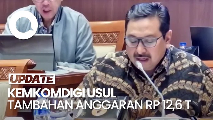 Video: Kemkomdigi Minta Tambahan Anggaran Rp 12,6 T di 2026