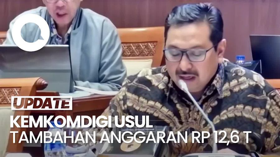 Video: Kemkomdigi Minta Tambahan Anggaran Rp 12,6 T di 2026