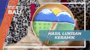 Mewarnai Hasil Lukisan Keramik dan Membuat Karya Unik di Bali  