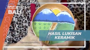 Mewarnai Hasil Lukisan Keramik dan Membuat Karya Unik di Bali  