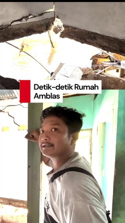  Video: Warga Matraman Cerita Detik-detik Rumahnya Amblas ke Kali Ciliwung