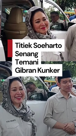 Video Titiek Senang Temani Gibran Kunker: Nanti Kita Undang ke Komisi IV