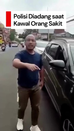 Video: Viral Polisi Diadang Pemobil saat Kawal Orang Sakit di Puncak Bogor
