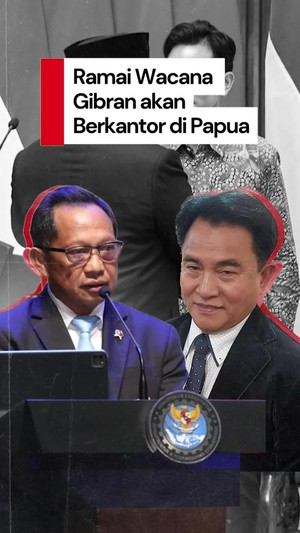 Video: Kala Mendagri Tito Bantah soal Wacana Gibran Berkantor di Papua
