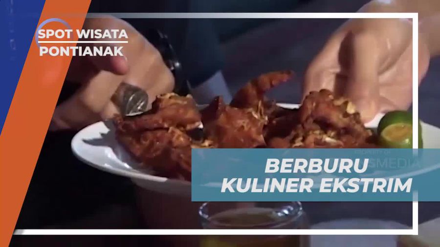 Menikmati Petualangan Kuliner Ekstrim di Pontianak bersama Artis  