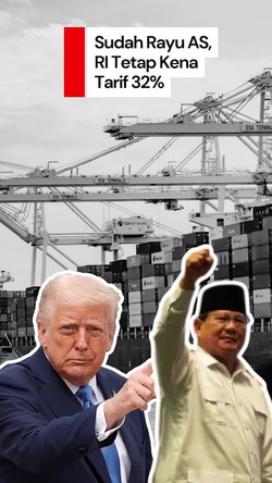 Video: Rayu AS Rp 551 T Kandas, RI Tetap Dihajar Tarif Trump 32%