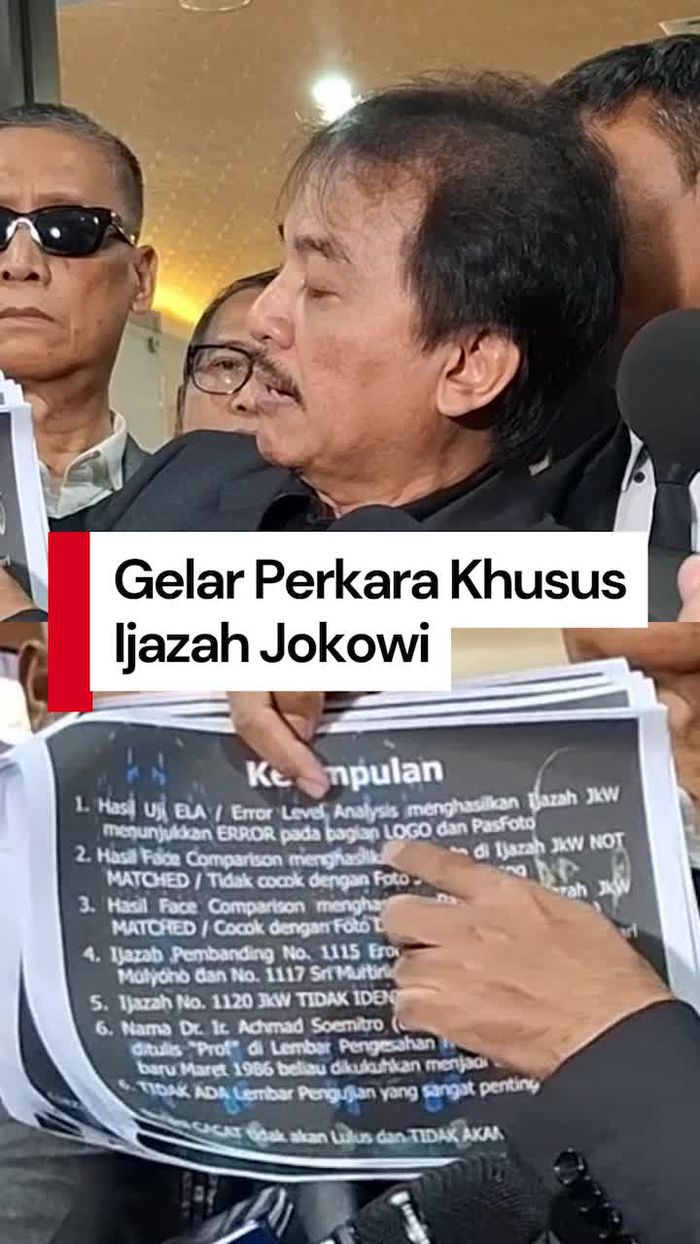 Video: Roy Suryo Bawa Hasil Analisis Ijazah Jokowi saat Tiba di Bareskrim