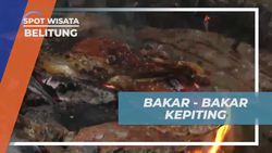 Memasak Seafood Bakar dari Udang dan Kepiting di Belitung  