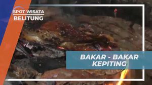 Memasak Seafood Bakar dari Udang dan Kepiting di Belitung  