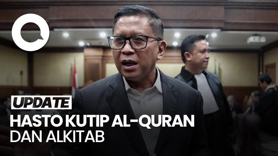 Video: Momen Hasto Kutip Al-Quran dan Alkitab di Sidang Pleidoi