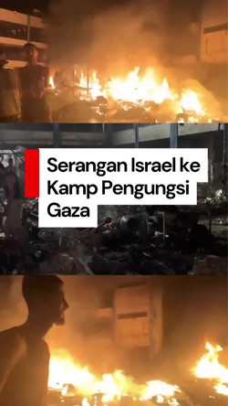 Video: Israel Serang Pengungsi di Sekolah Gaza saat Sedang Tidur