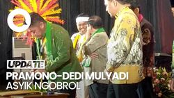 Video Pramono-Dedi Mulyadi Asyik ngobrol di Acara Rapat Koordinasi KPK