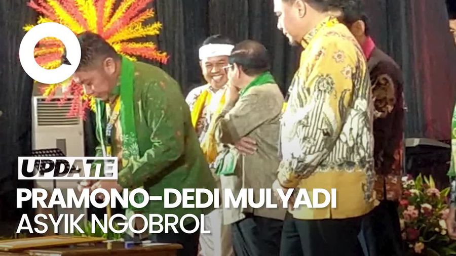 Video Pramono-Dedi Mulyadi Asyik Ngobrol di Acara Rapat Koordinasi KPK