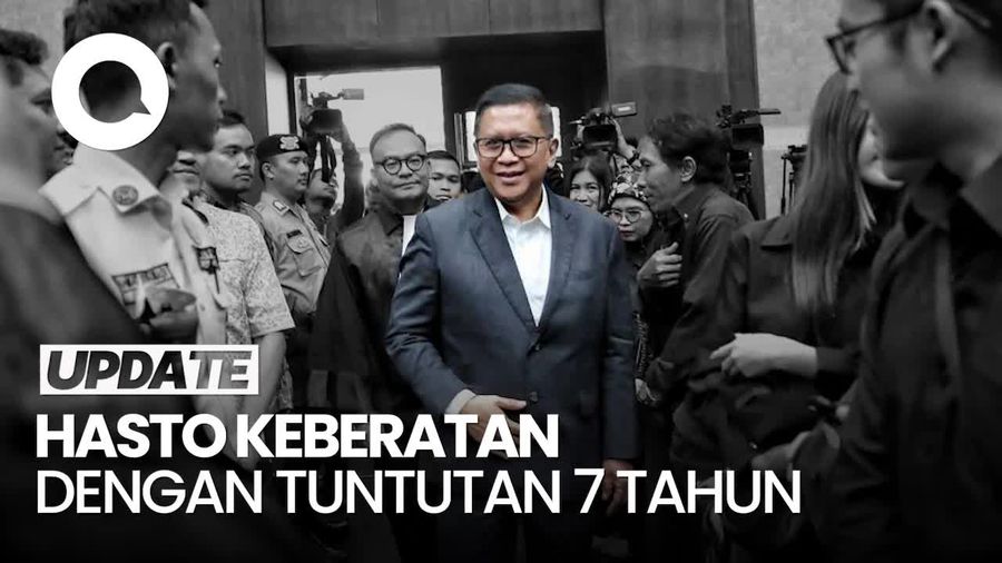 Video Hasto: Tuntutan 7 Tahun Penjara Sangat Tidak Adil