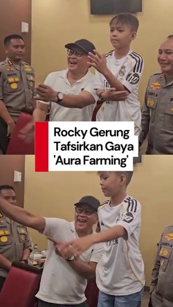 Video Tafsir Rocky Gerung soal Aura Farming Dikha Pacu Jalur