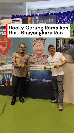 Video Rocky Gerung Ikut Riau Bhayangkara Run 2025: Salam Akal Sehat!