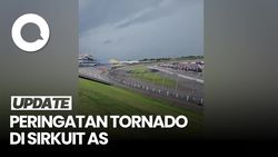 Video: Sirine Peringatan Angin Tornado Hentikan Latihan Balap Mobil di AS