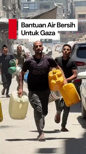 Video: PMI Distribusikan Air Bersih Untuk Gaza