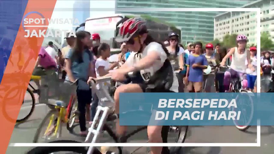 Menikmati Pengalaman Bersepeda Pagi di Jakarta dalam Suasana Car Free Day